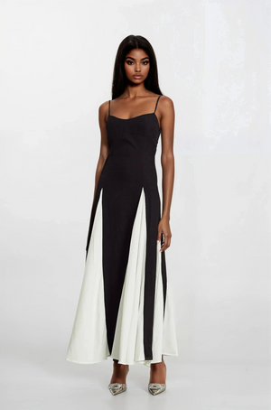 Begonia Patchwork Maxi Dress