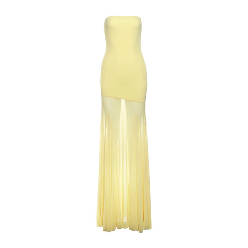 Achillea Strapless Maxi Dress