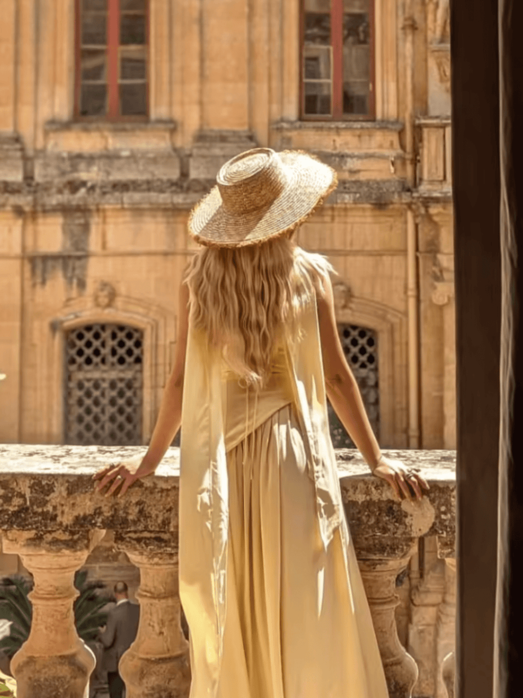 NICE TO MATCH YOU Maxi Dress Banksia Strapless Side Slit Maxi Dress with Scarf in Butter Yellow