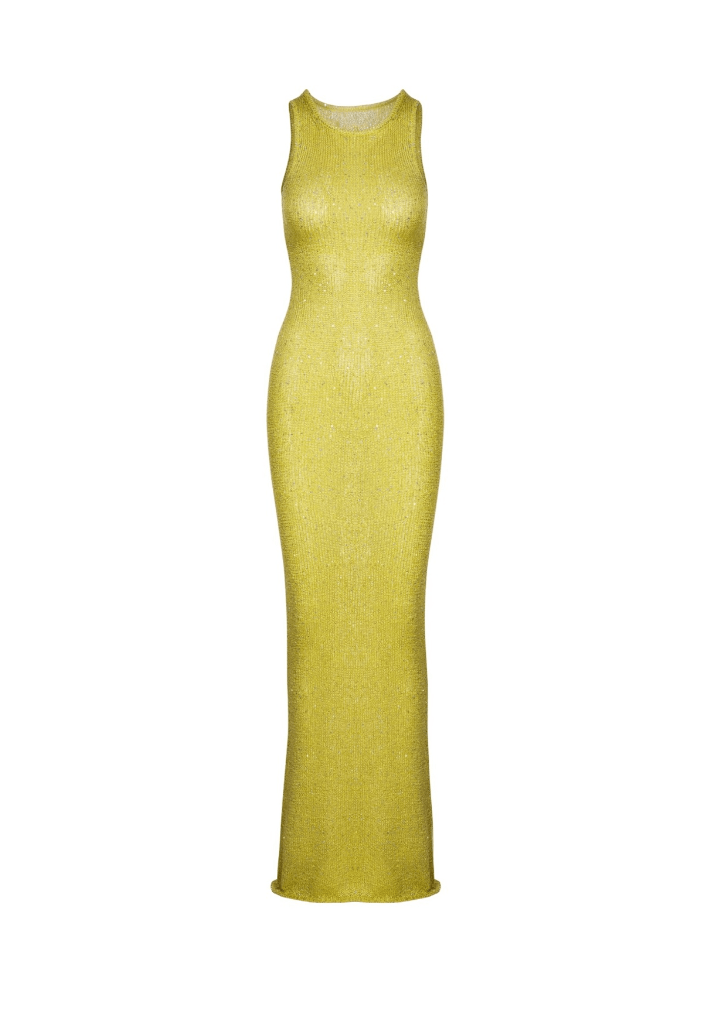 Erica Sequin Knitted Semi Sheer Maxi Slip Dress in Yellow NICE TO MATCH YOU Erica Sequin Knitted Semi Sheer Maxi Slip Dress in Yellow NICE TO MATCH YOU