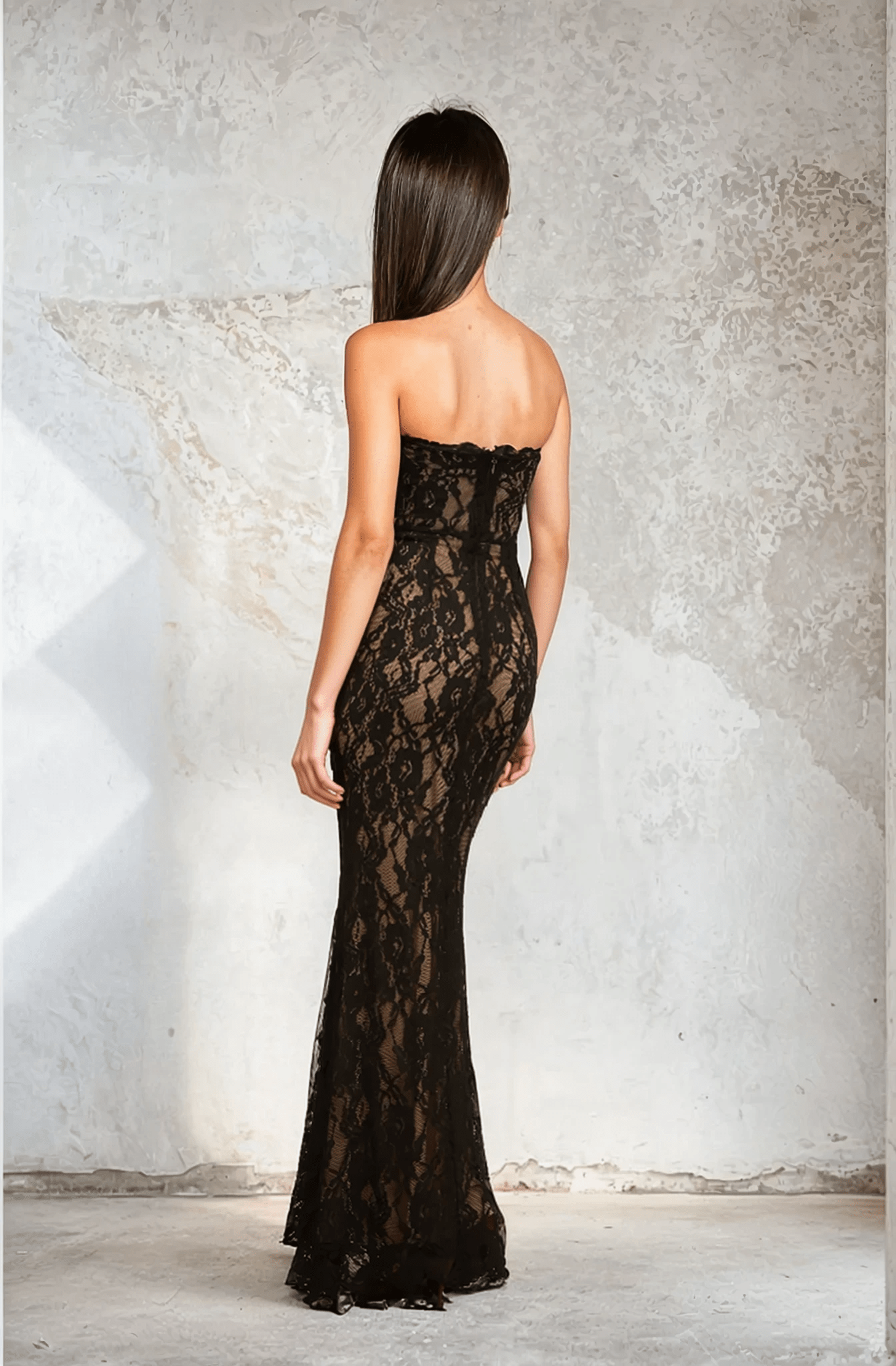 NTMY Maxi Dress Amaryllis Mermaid Maxi Prom Dress in Black