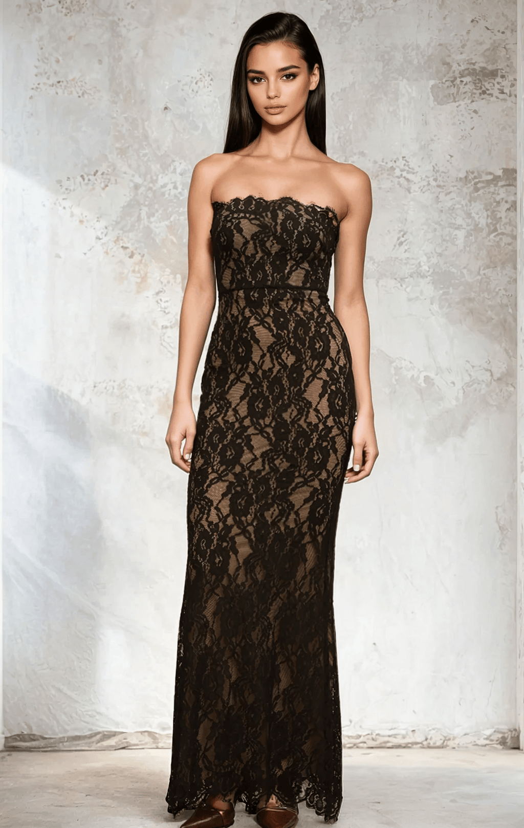 NTMY Maxi Dress Amaryllis Mermaid Maxi Prom Dress in Black