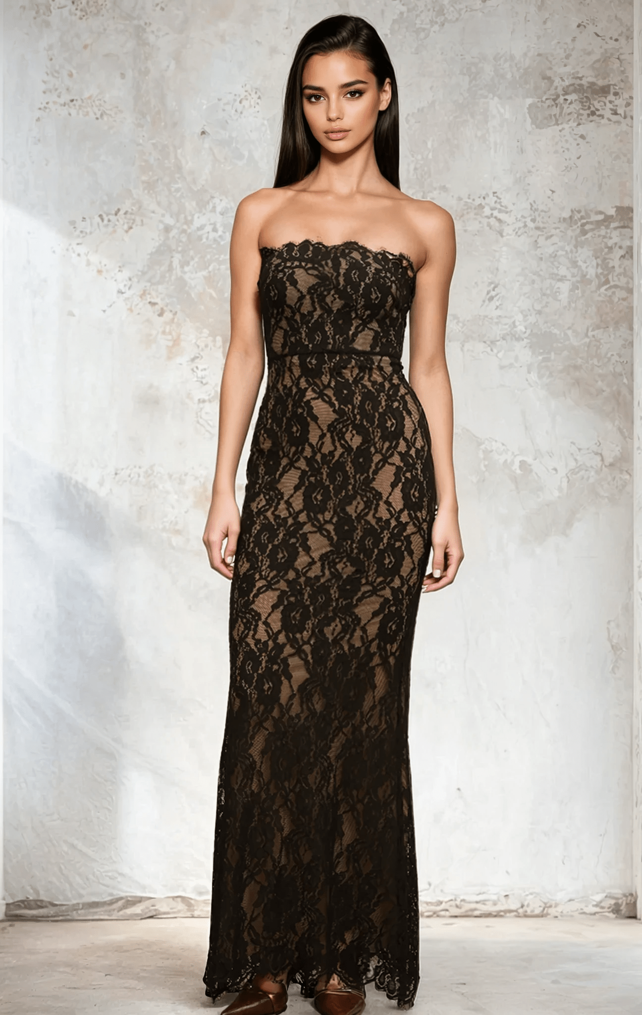 NTMY Maxi Dress Amaryllis Mermaid Maxi Prom Dress in Black