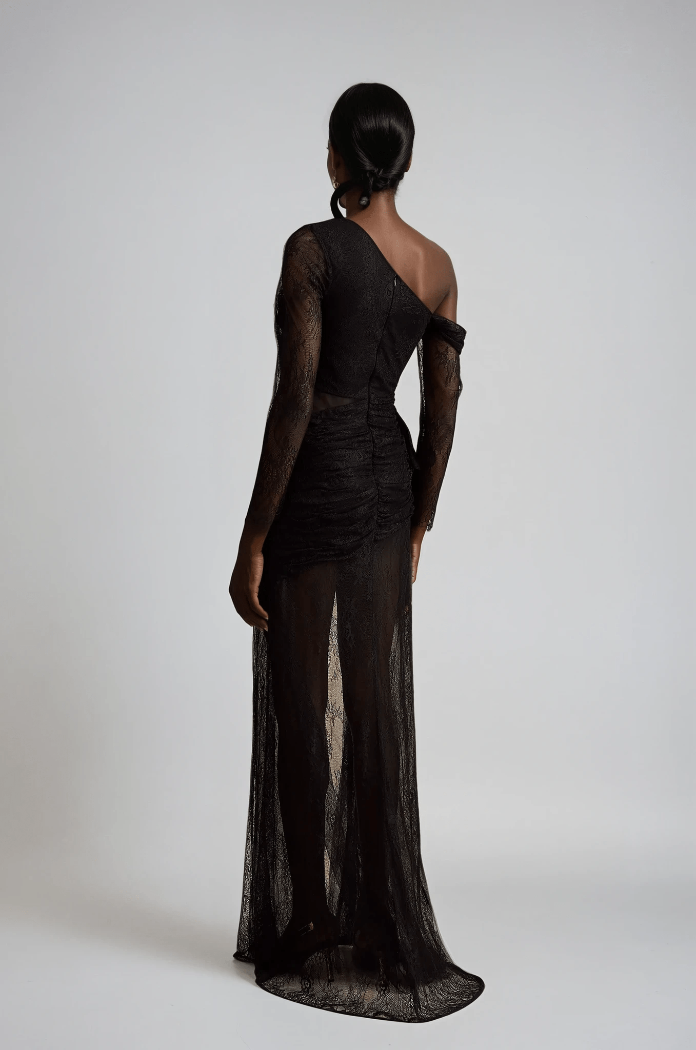 NTMY Maxi Dress Freesia One-Shoulder Cut-Out Full Lace Maxi dress