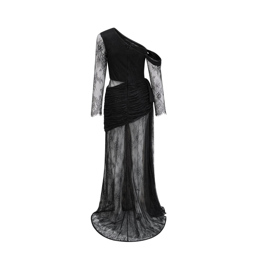 NTMY Maxi Dress Freesia One-Shoulder Cut-Out Full Lace Maxi dress