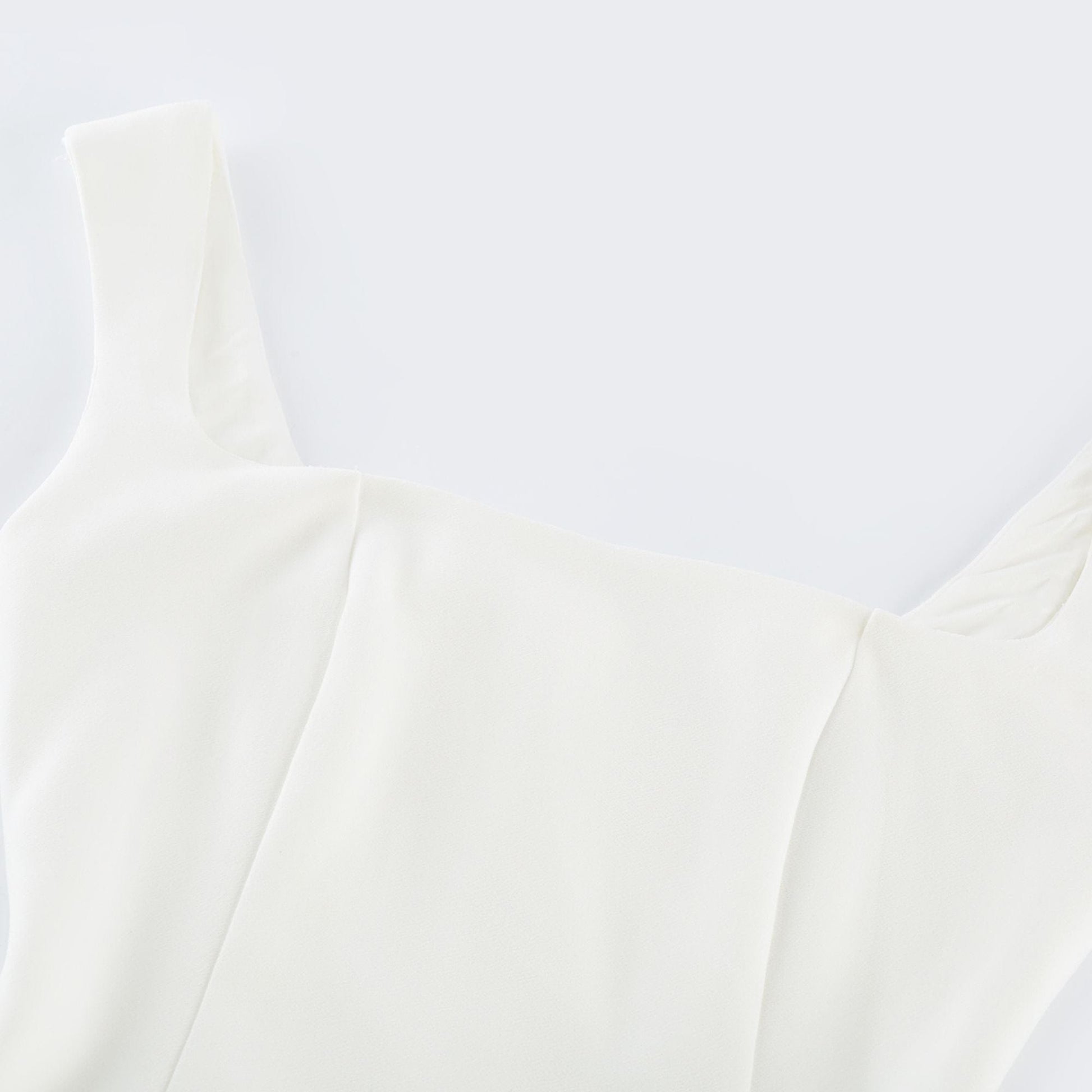 NTMY Midi Dress Gloriosa white pleated flared midi dress in white