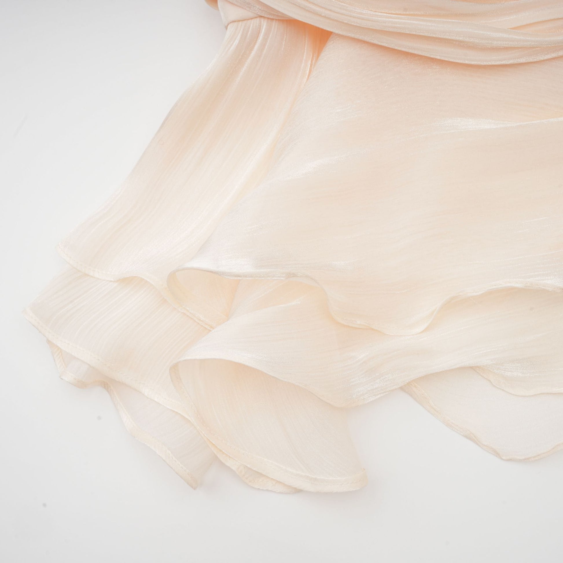 NTMY Mini Dress Marigold Fully Pleated Ruffled Mini Dress in Ivory
