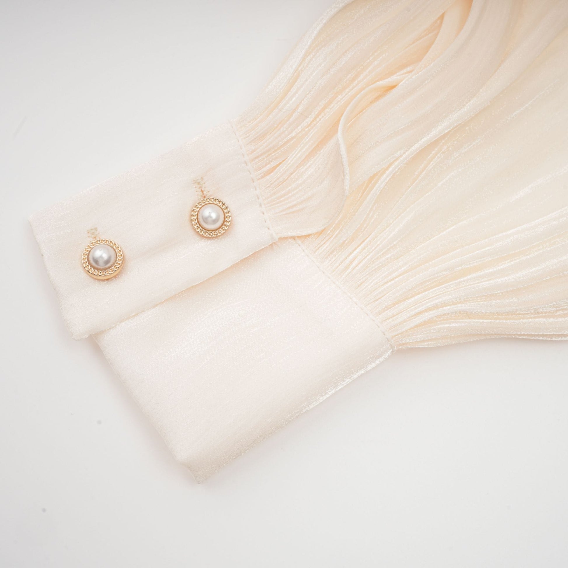 NTMY Mini Dress Marigold Fully Pleated Ruffled Mini Dress in Ivory